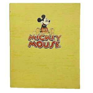 Disney Mickey Mouse Mead Vintage 1.5" 3 Ring Binder Folder Picture Album Scrapbo
